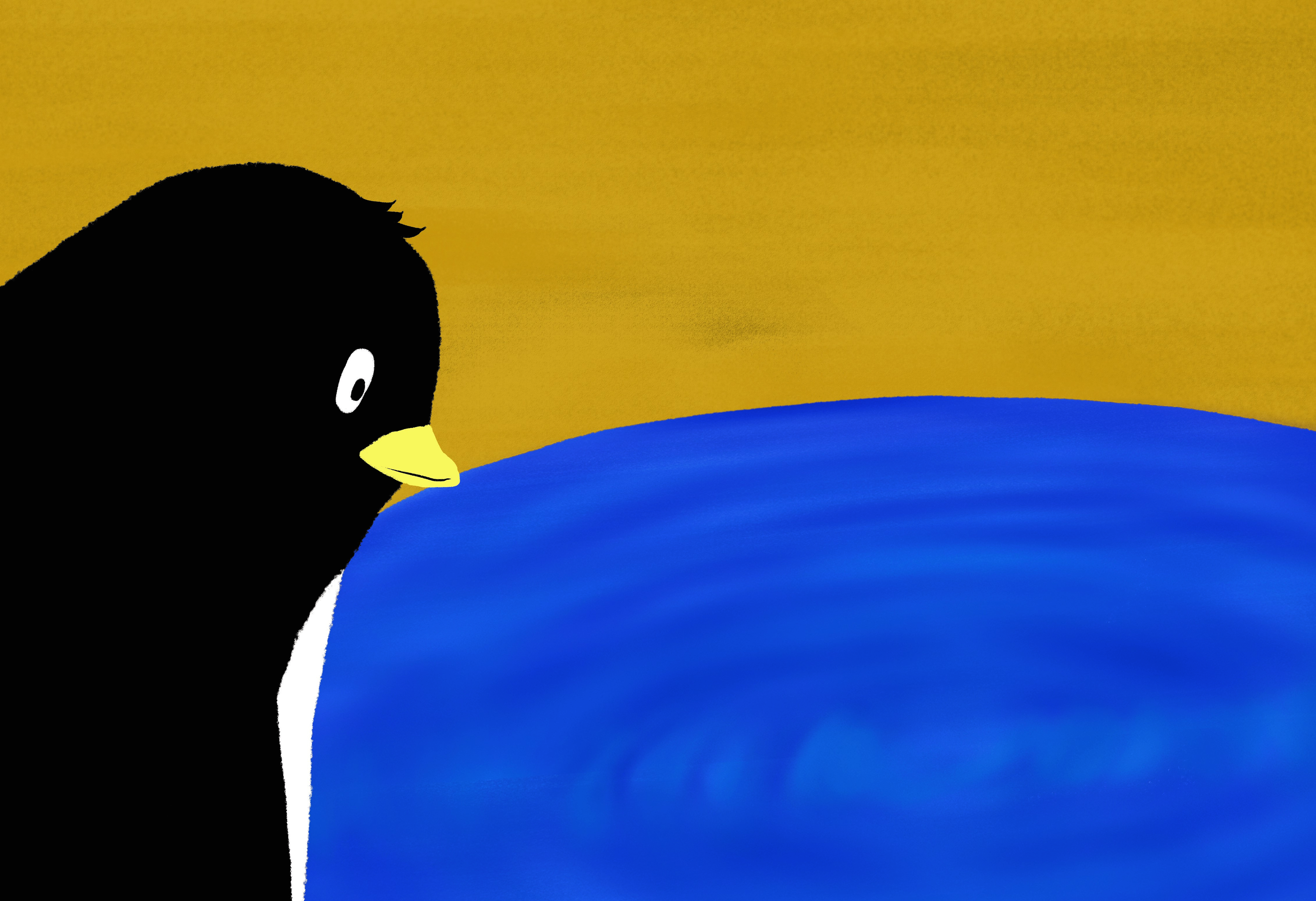 숨펭이는 얼굴을 가리던 두건을 벗고 새로운 친구들에게 다가갑니다. 썸네일 이미지