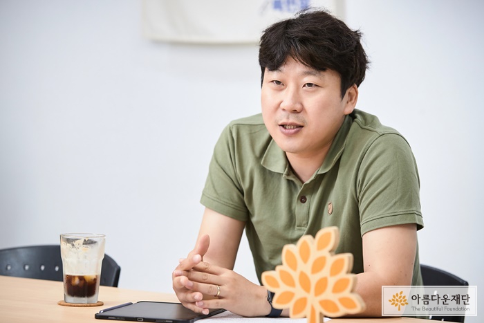 에이팟코리아의 이동환 이사 겸 긴급구호팀장