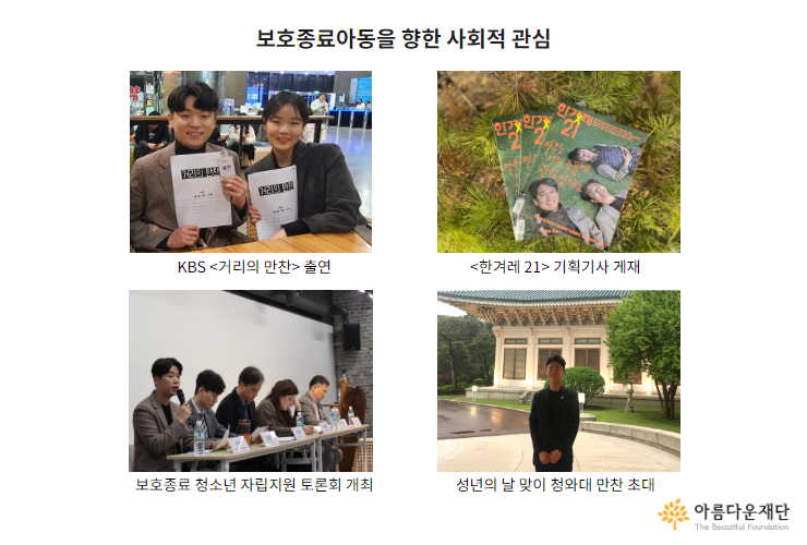 보호종료아동을 향한 사회적 관심